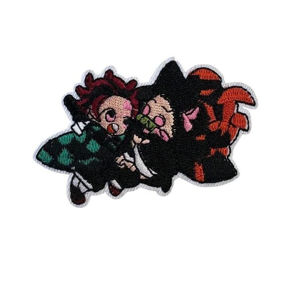 Accessories - Demon Slayer Tanjiro Nezuko Characters Anime Embroidered Patch